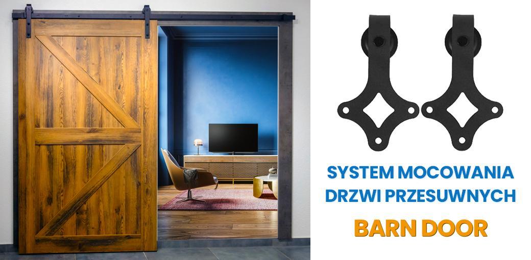 System mocowania drzwi przesuwnych