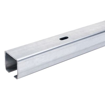 Szyna do bramy przesuwnej w systemie 68x68x3,5 mm o długości 6 m - p&oacute;łotwarta, ocynkowana
