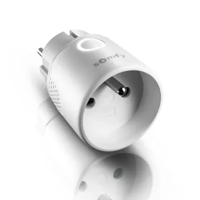 Wewnętrzne gniazdo Somfy Plug io, 1800W, typ E białe