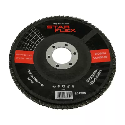 FLAP DISC FOR FILLET WELDS 125-22 GRAN 80