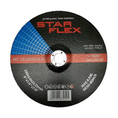 GRINDING DISC T27-125-6,0 WA24R-BF-INOX