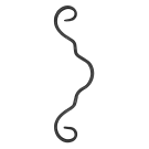 Spirala kuta typu E 12x6 mm H250 x L75 mm