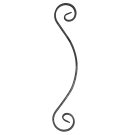 Spirala kuta typu E 12x6 mm H460 x L80 mm