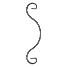 Spirala kuta fakturowana typu E 12x6 mm H260 x L65 mm