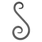 Spirala kuta typu S 12x12 mm H260 x L120 mm