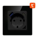 Inteligentne gniazdo ścienne WiFi Avatto N-WOT10-USB-B USB i USB-C TUYA – czarne Inteligentne gniazdo ścienne WiFi Avatto N-WOT10-USB-B USB i USB-C TUYA – czarne