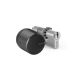 Zdjęcie Zestaw inteligentny zamek Tedee Lock GO2 (aluminium) grafitowy z czarnym przyciskiem + wkładka Gerda SLR 30-61/37-68 mm (Typ D)