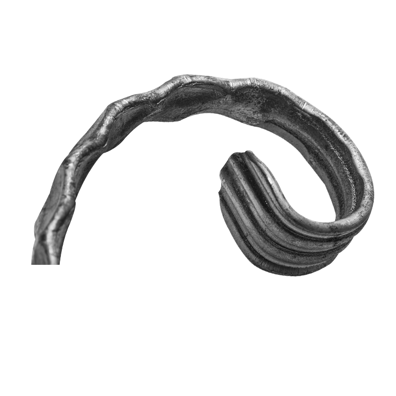 Spirala kuta fakturowana typu P 12x6mm H120 x L60 mm lewa