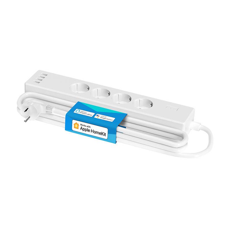 Inteligentna listwa zasilająca WiFi Meross MSS425FHK(EU), 4 gniazda + 4x USB (HomeKit) Inteligentna listwa zasilająca WiFi Meross MSS425FHK(EU), 4 gniazda + 4x USB (HomeKit)