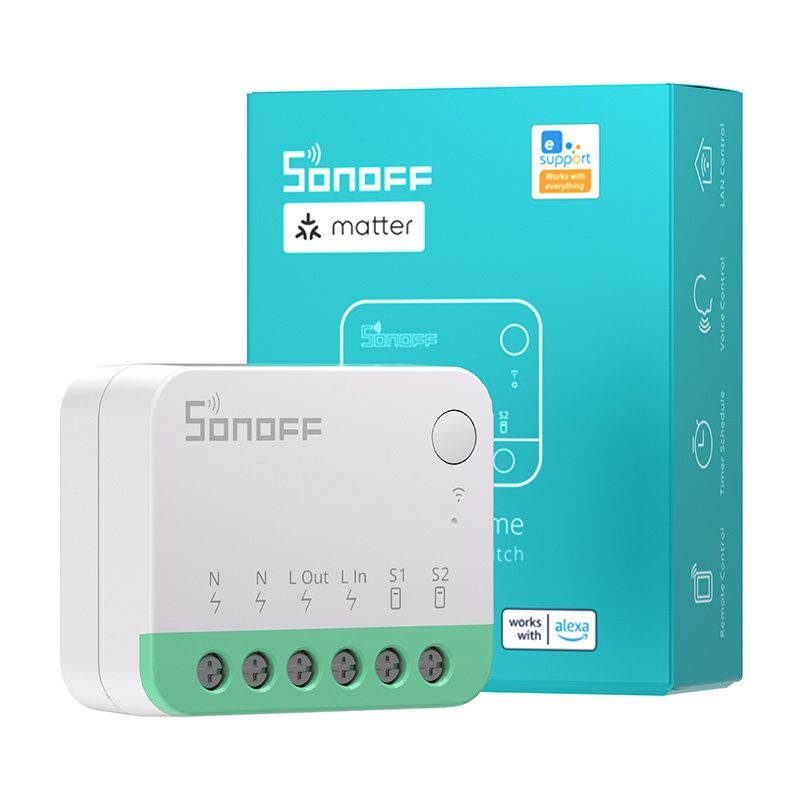 Inteligentny mini przełącznik WiFi Sonoff MINIR4M Matter (HomeKit, SmartThings, Home Assistant)