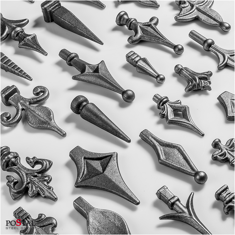 Grot stalowy kuty 16x16 mm H107 x L25 mm