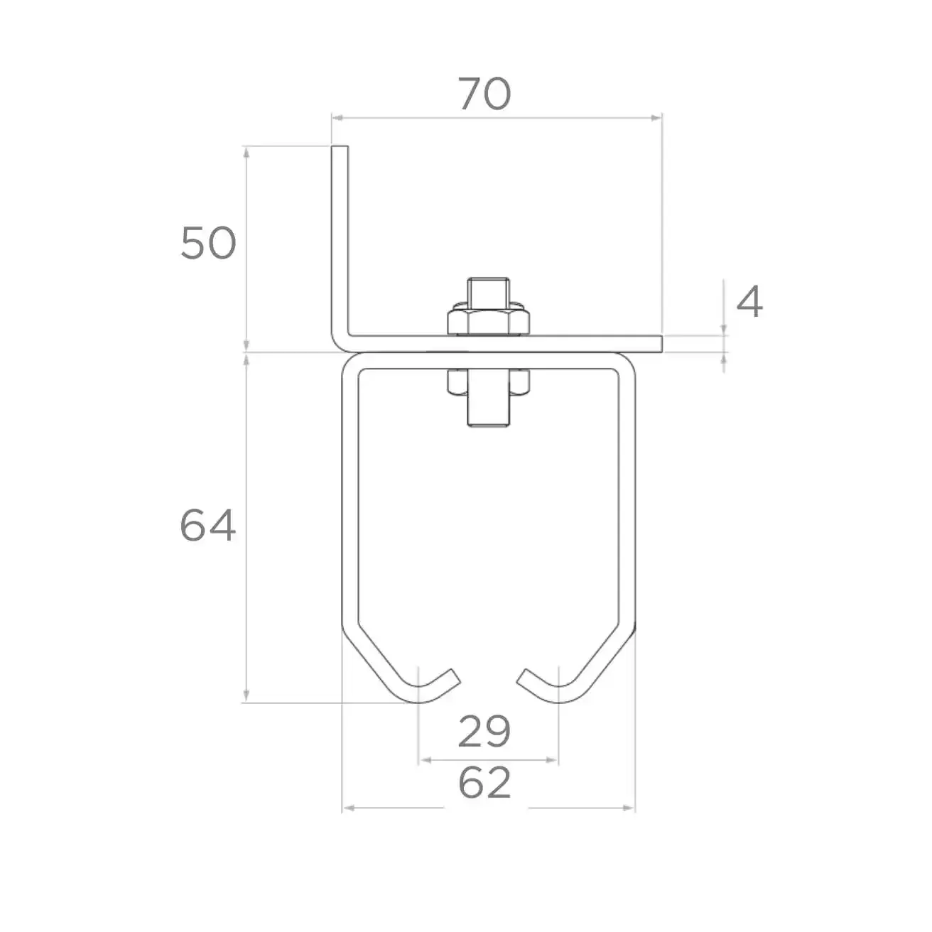 WALL FIXING BRACKET 35X32 (25)