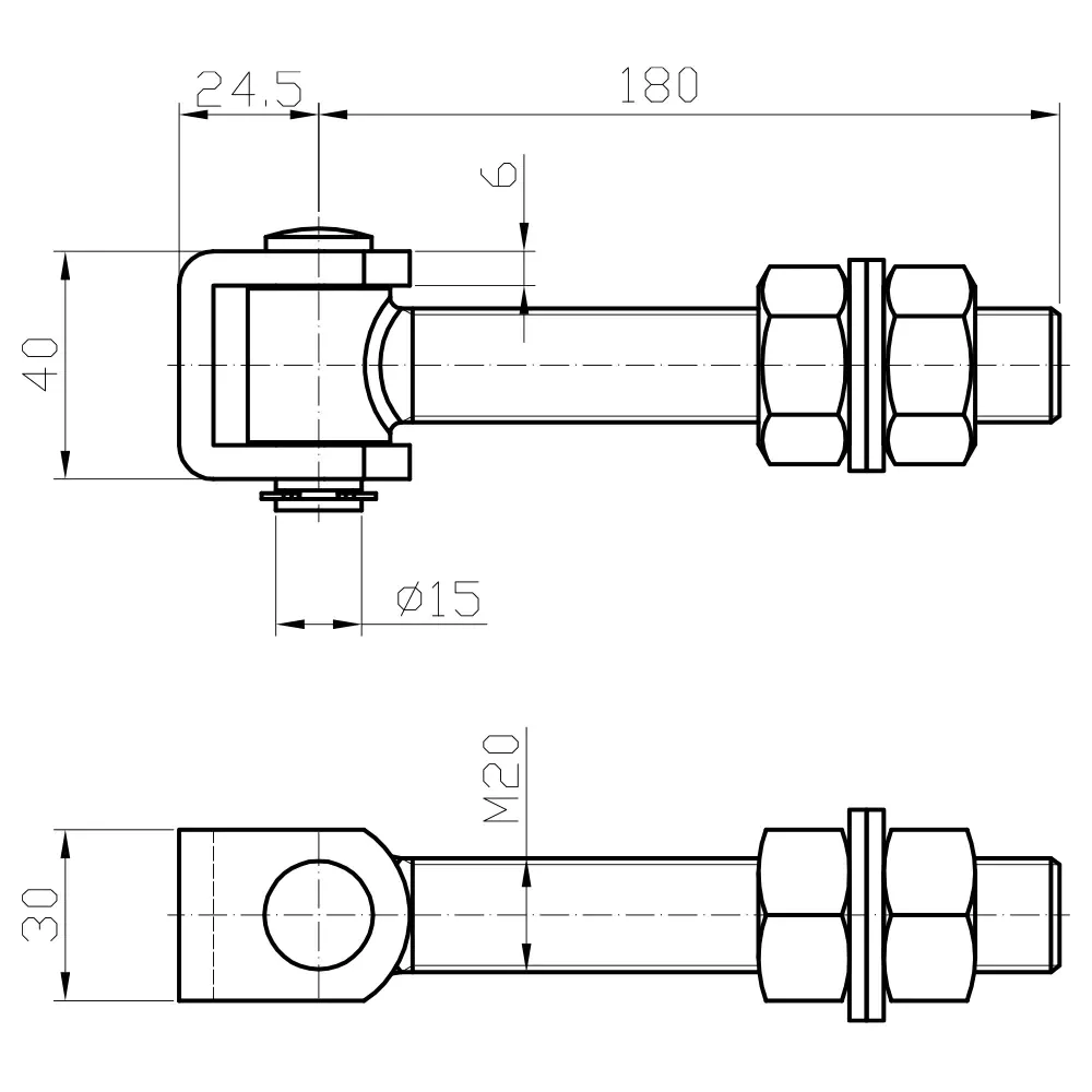 ADJUSTABLE HINGE M20 (seger) (30)