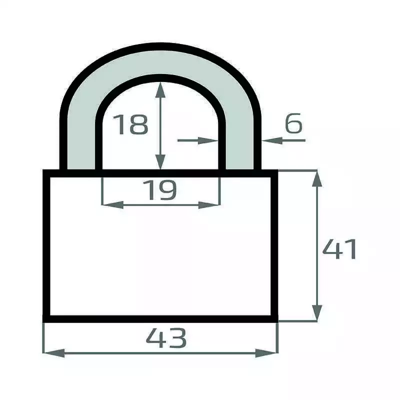Combination padlock STEIER KS3-30, znal (3)