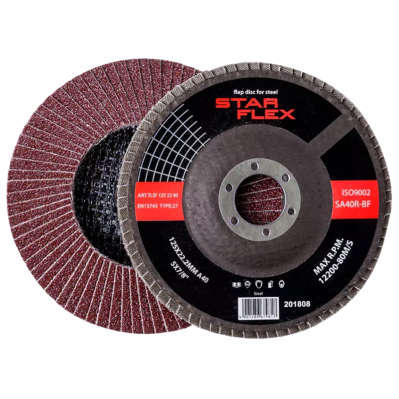 FLAP DISC STEEL T29 125-22 GRAN 120