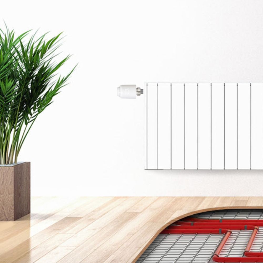 Zestaw 5 głowic termostatycznych Avatto TRV07 Zigbee 3.0 TUYA z bramką Avatto GW16-W ZigBee/Bluetooth Mesh (biała)