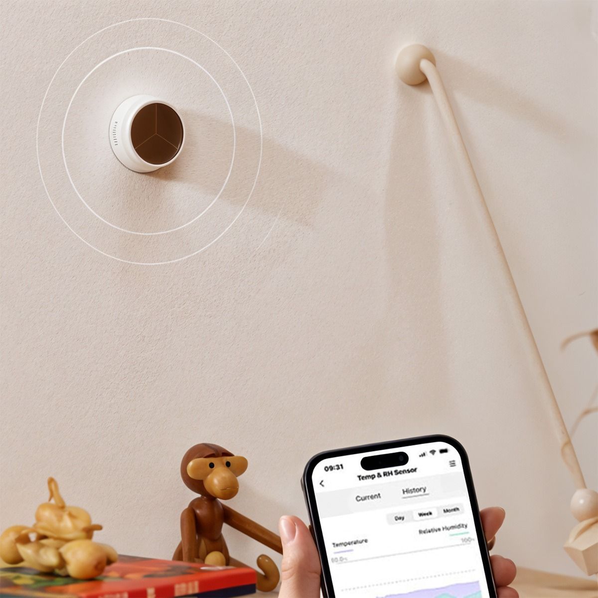 Czujnik temperatury i wilgotności Meross MS100FHHK HomeKit