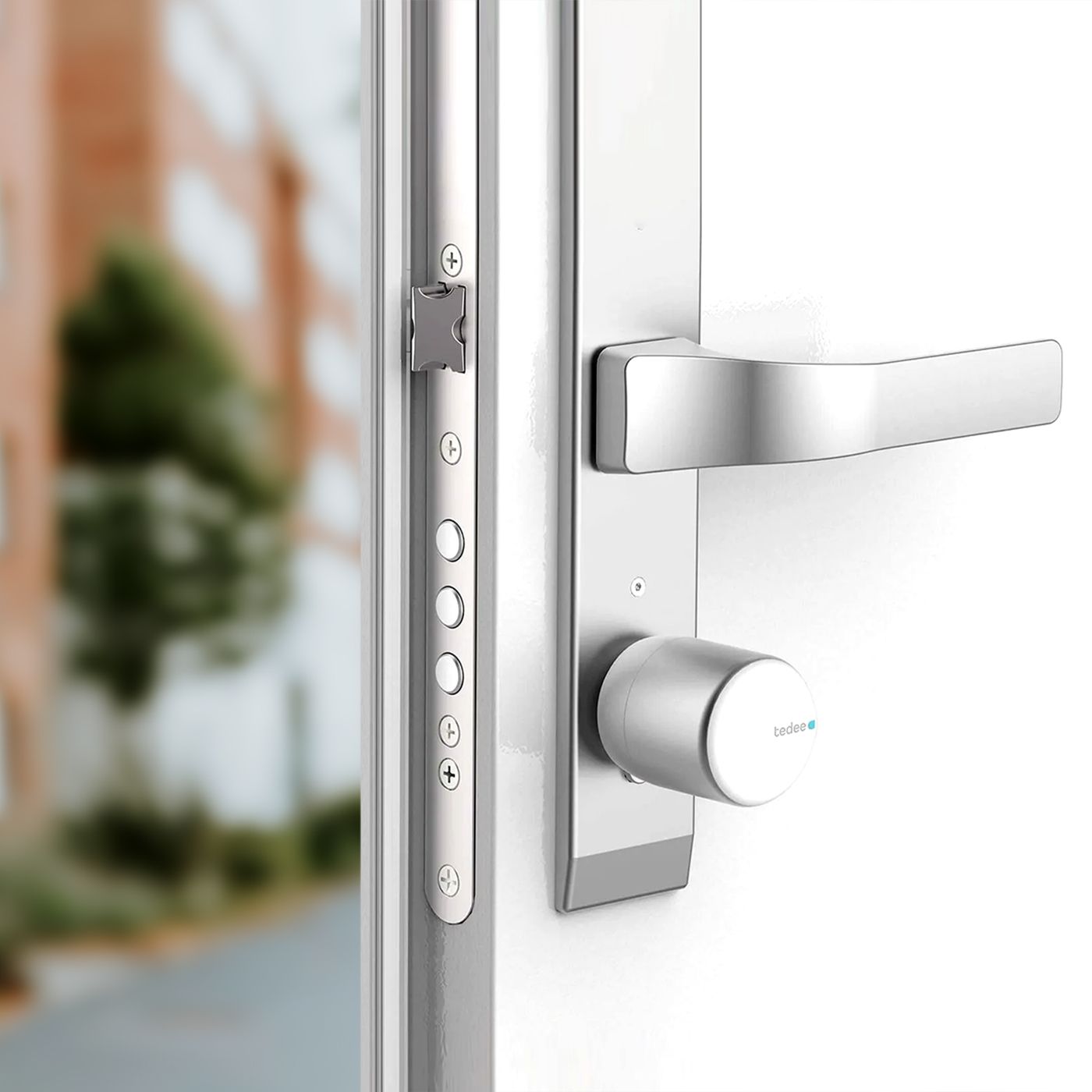 Inteligentny zamek Tedee Lock PRO – srebrny Inteligentny zamek Tedee Lock PRO – srebrny