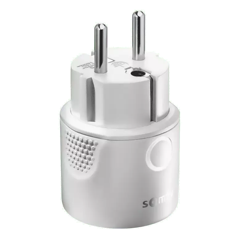 Wewnętrzne gniazdo Somfy Plug io, 1800W, typ E białe