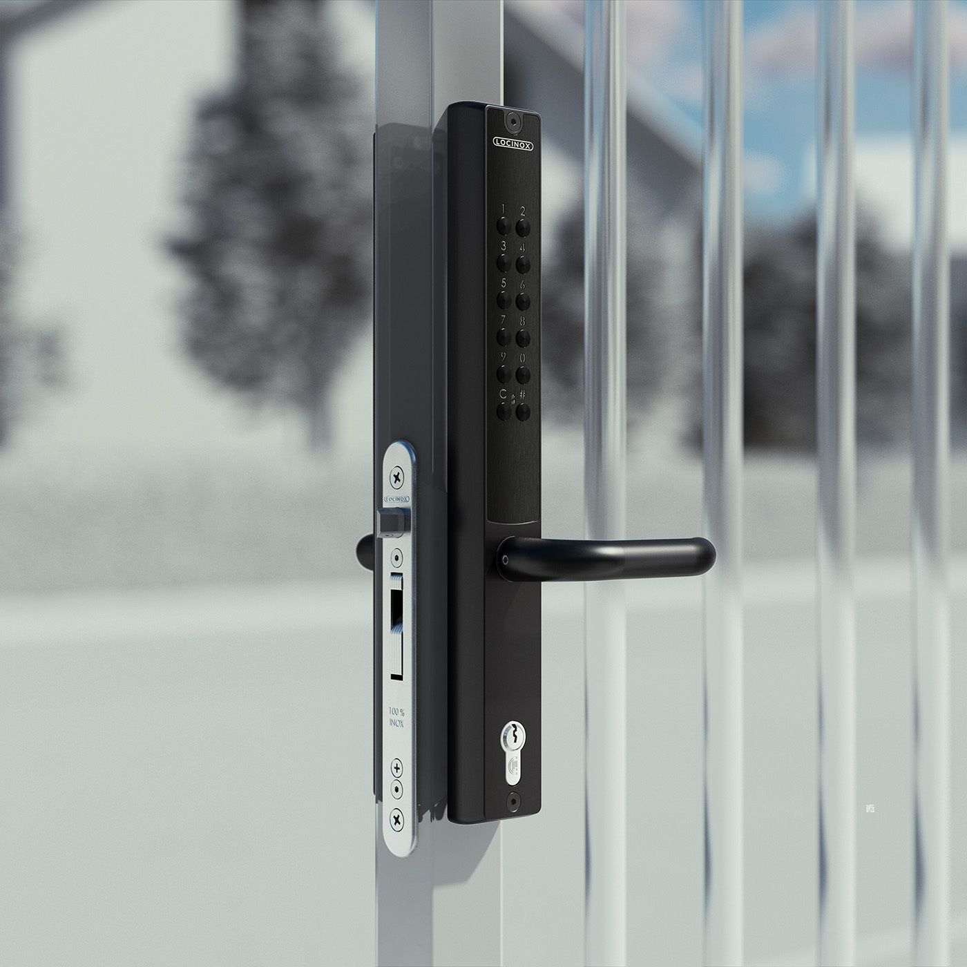 Dwustronny zamek szyfrowy do zamków wpuszczanych Vera Locinox – pod profil min. 40 mm, różne klucze, czarny Dwustronny zamek szyfrowy do zamków wpuszczanych Vera Locinox – pod profil min. 40 mm, różne klucze, czarny
