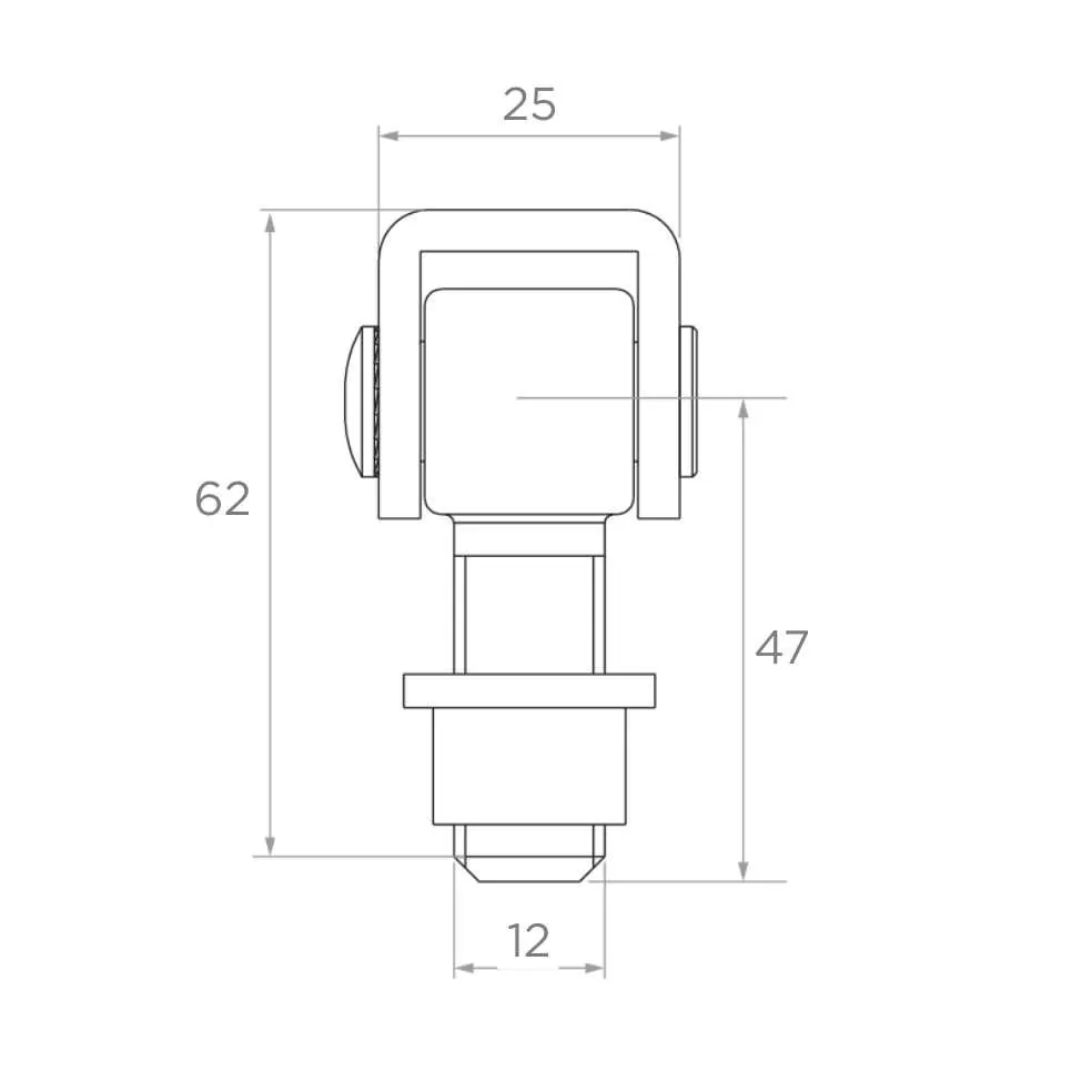 French balcony support (aisi304, syst.42.4, satin)
