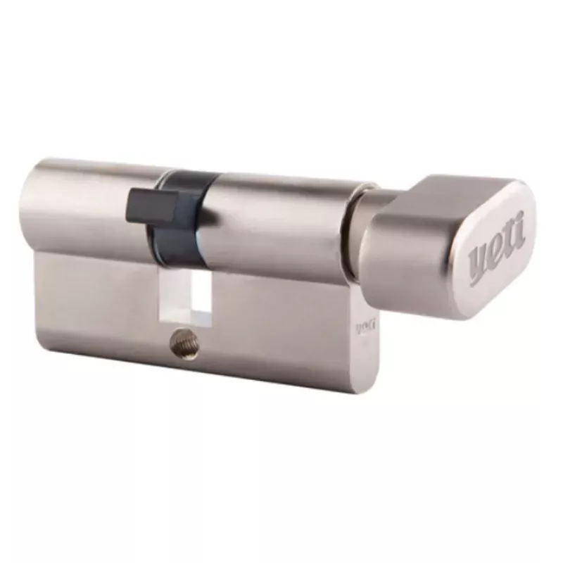 Cylinder lock WY501-30/30 YETI brass, with knob