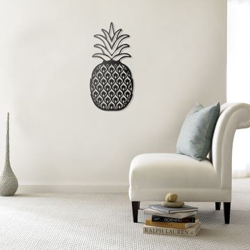 Ananas - metalowa ozdoba ścienna 700 x 350 mm