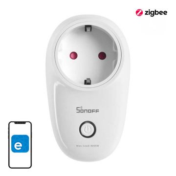 Inteligentne Gniazdko ZigBee Sonoff S26R2ZBTPF S26 (Typ F) Inteligentne Gniazdko ZigBee Sonoff S26R2ZBTPF S26 (Typ F)