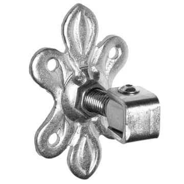 ADJUSTABLE HINGE WITH DECORATIV PLATE M16 155X80X4 (50)