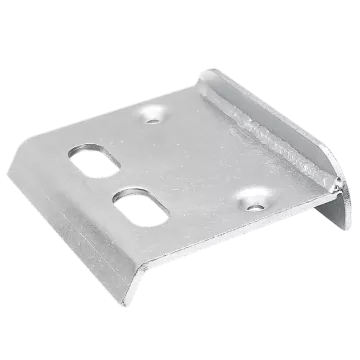 Stoper do bramy z otworami pod rygiel - ocynk 97 mm (1)