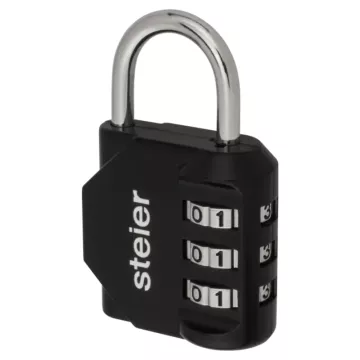 Combination padlock STEIER  KS2-30, aluminum (3)