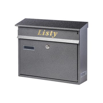 Skrzynka na listy natynkowa PM 3, srebro antyczne