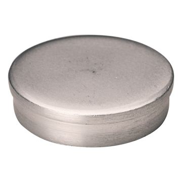 Zaślepka aluminiowa do otworów montażowych profili balustrad typu L – KE 105, Kozza, satyna