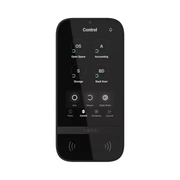  Bezprzewodowa klawiatura AJAX KeyPad TouchScreen Jeweller czarna